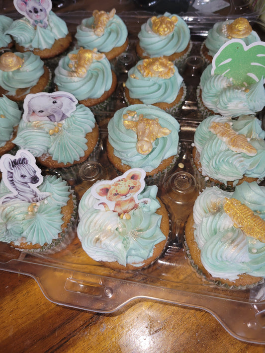 Safari theme cupcakes