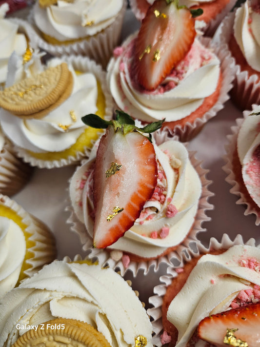 Strawberry Crunch Cupcake